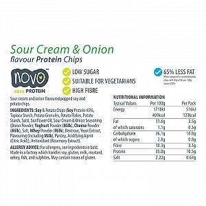 Sour Cream & Onion flavoured Protein Chips